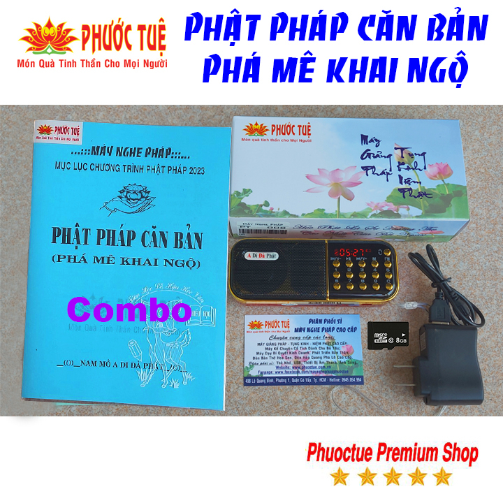 Máy Nghe Phật Pháp Căn Bản - Phá Mê Khai Ngộ, Loa Pháp Thoại Phước Tuệ PT003, Máy Niệm Phật Mini Giá Rẻ