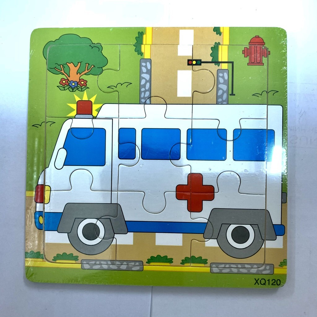 Combo 5 tranh ghép gỗ 9 mảnh cho bé