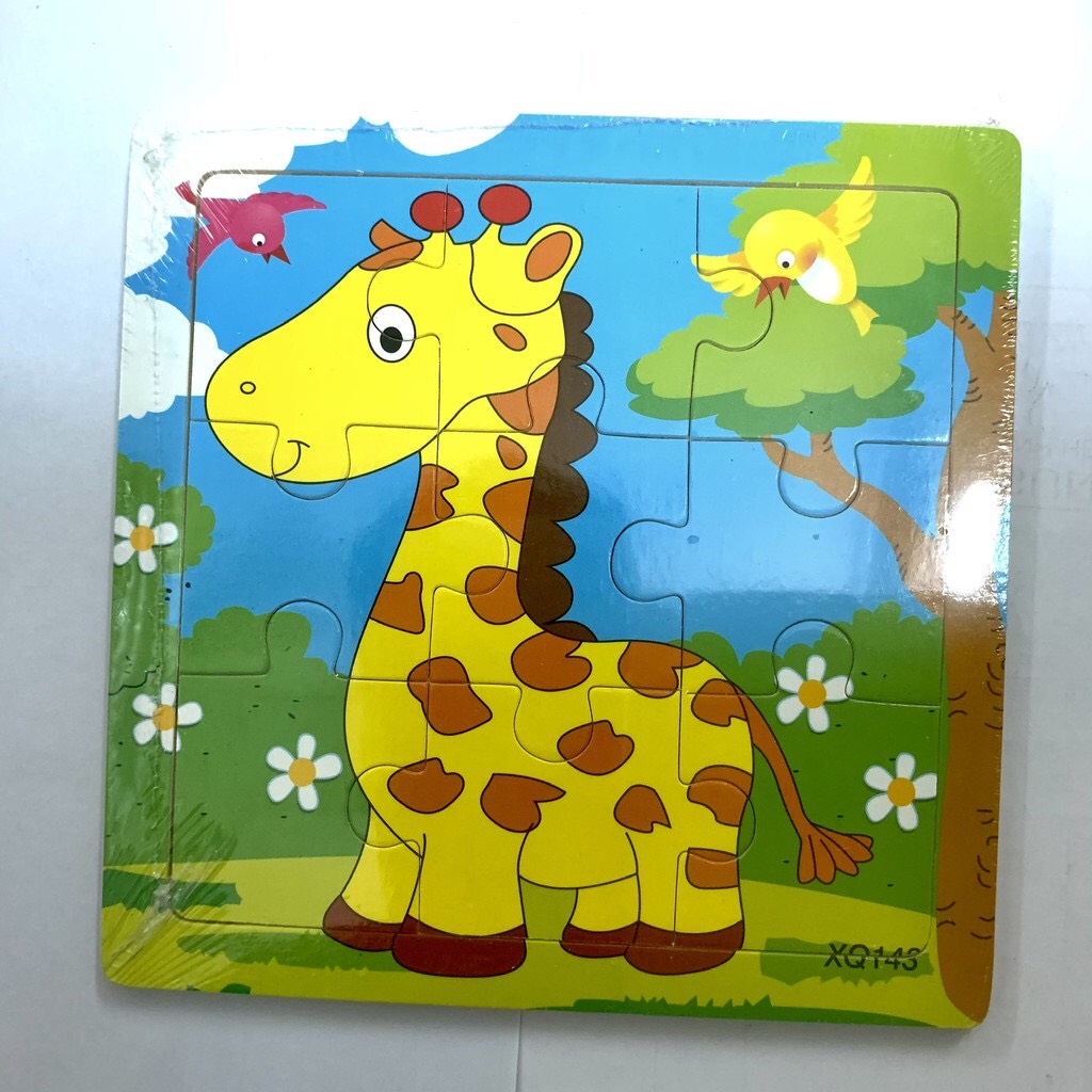 Combo 5 tranh ghép gỗ 9 mảnh cho bé