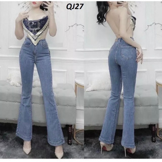 (Hàng loại 1 ) Quần Jeans Ống Pass - Loe Lưng Cao Form Đẹp
