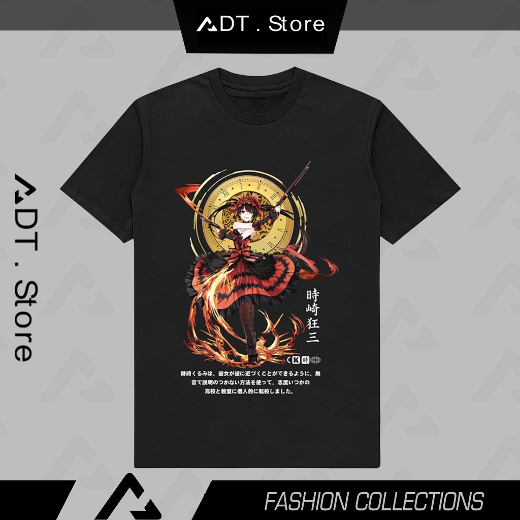 Áo thun hình TOKISAKI KURUMI DATE A LIVE Anime cực chất giá rẻ mẫu HOT bán chạy