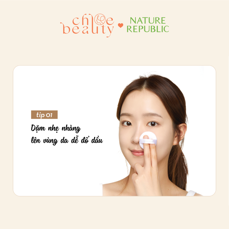 Phấn bột kiềm dầu NATURE REPUBLIC Provence Tea Tree No-sebum Powder 4g