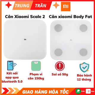 Cân sức khỏe điện tử thông minh Xiaomi Body Fat Scale S400 & Smart Scale 2, Theo dõi cân nặng sức khỏe hằng ngày