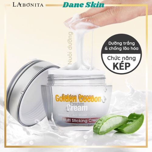 Kem Dưỡng Sáng Da Cải Thiện Nếp Nhăn - La Bonita Golden Cocoon Cream 50ml danh cho da lão hóa, thiếu săn chắc
