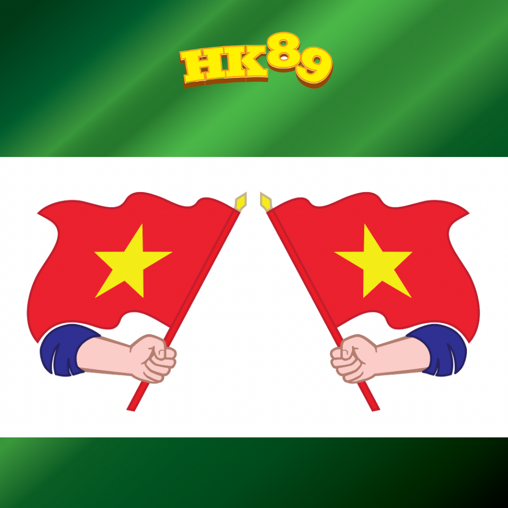 Tem xe hình Cờ Quốc Kỳ dán gương chiếu hậu, đầu xe ô tô, xe máy  - Decal 3 lớp, phản quang 7 màu