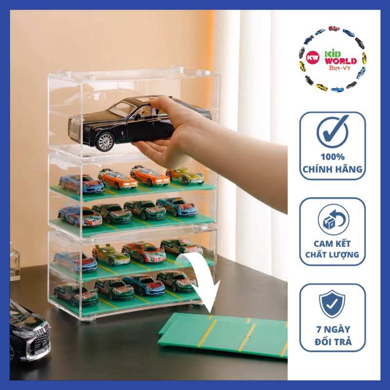 Khung kệ Mica, Trưng bày và Bảo vệ 8 Xe mô hình Tỷ lệ 1:64, 1:36 & 1:24.