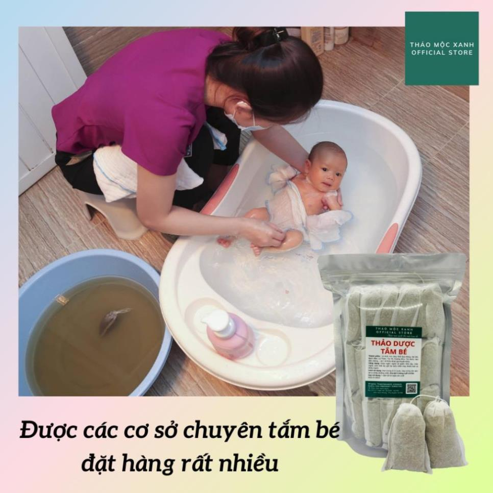 Gói 15 Túi Lọc Lá Tắm Gội Thảo Dược Cho Bé 100% Từ Thiên Nhiên Mát Da Ngừa Rôm Sảy Mẫn Ngứa