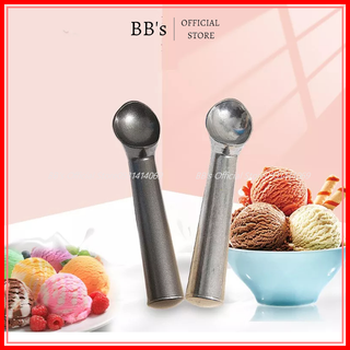 Dụng cụ thìa muỗng môi múc kem, lấy sữa chua inox dày