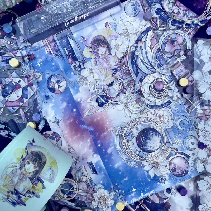 Băng dính trang trí washi tape hoạ tiết thiếu nữ đặc biệt nhà SAKALAKA