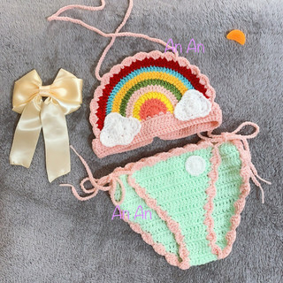 Bikini dạng áo yếm đi biển cho bé ❤️ cute siêu xinh