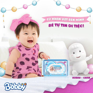 (Date T11/2026) Combo Khăn Ướt Bobby 100 Miếng Không Mùi.