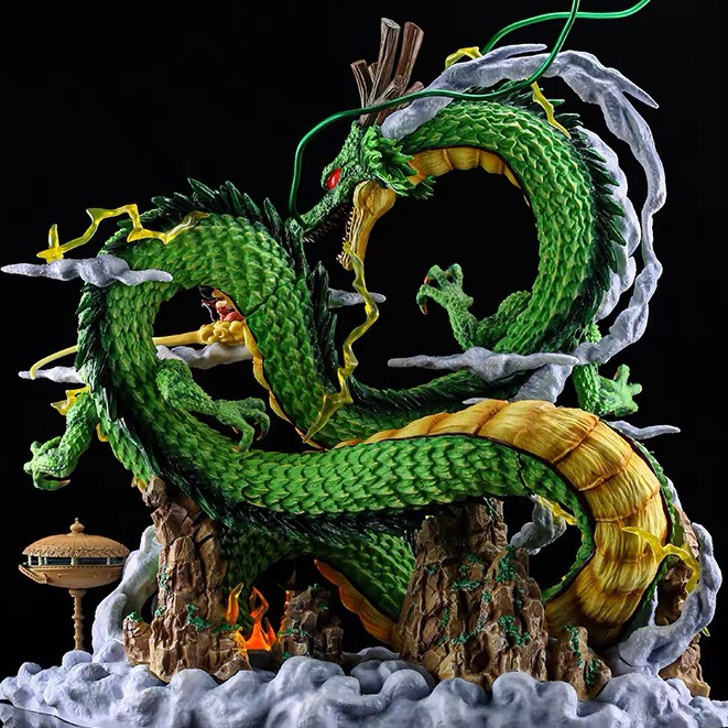 Mô hình rồng thần Trái Đất Shenron và Son Goku phiên bản to nhân vật Dragon ball 7 Viên ngọc rồng