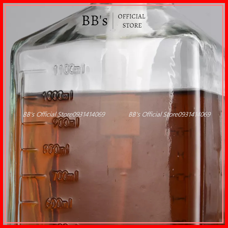 Bình Đựng Xịt Siro Thủy Tinh Nhựa Có Vòi Định Lượng