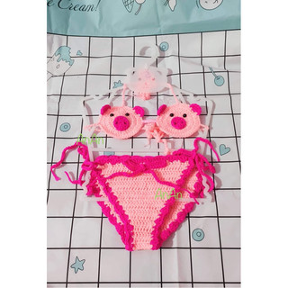Bikini đi biển cho bé Handmade❤️ ( mẫu hoa quả)[không kèm phụ kiện]
