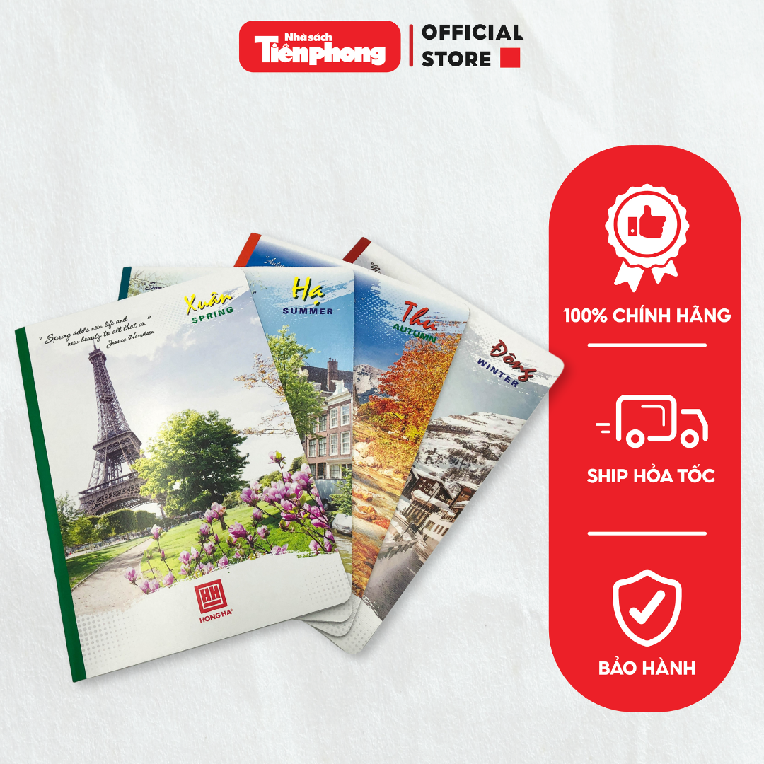 Vở viết Hồng Hà vở kẻ ngang cho học sinh chính hãng nhà sách Tiền Phong 72 trang