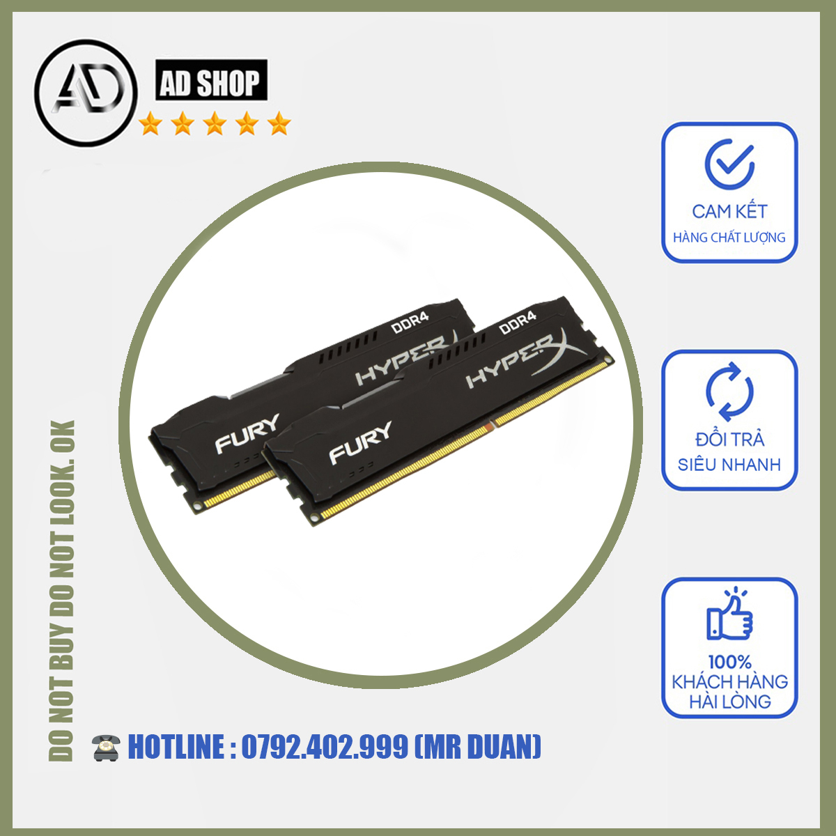 RAM PC Kingston HyperX Fury 8GB DDR4 Bus 2666 MHz