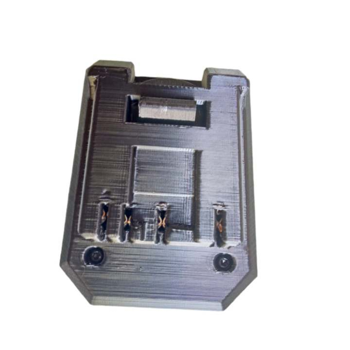 Đế Chuyển Pin Milwaukee M18 Dùng cho Máy Bosch 18V In Nhựa Chịu Lực Siêu Cứng - Bộ Chuyển Milwaukee sang Bosch