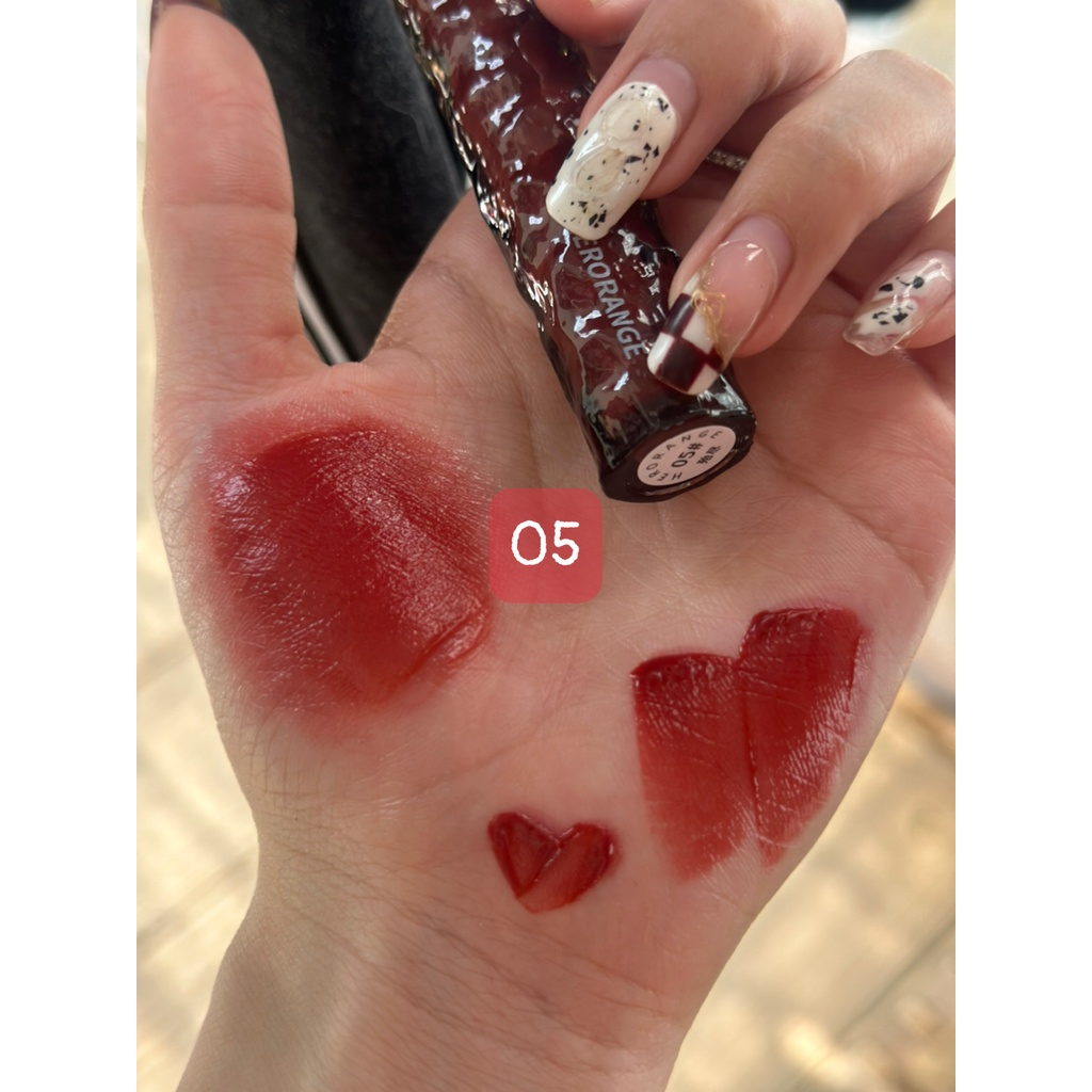 Son Tint Herorange Vỏ Tròn Vân Đá Nội Địa Trung Lì Cho Môi Căng Bóng Nhẹ Nhàng