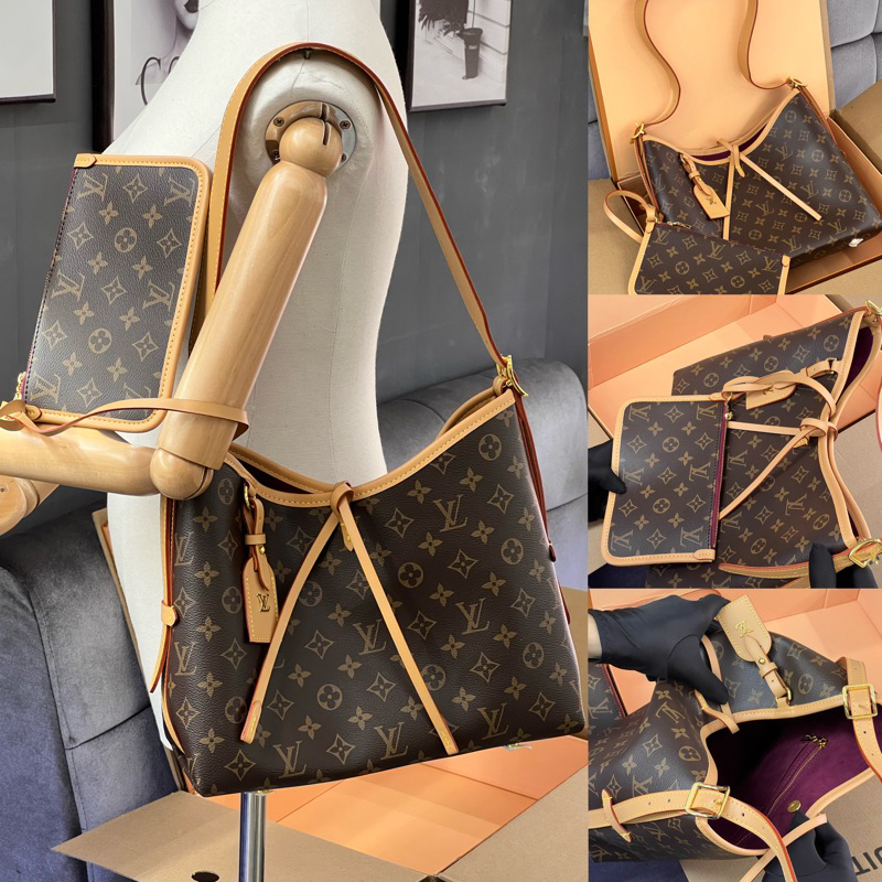 Set Túi Tote LV CARRYALL Kèm Ví Mini Size 30