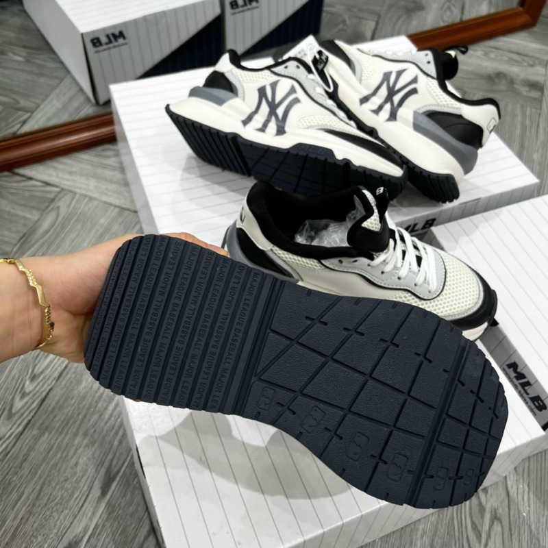 Giày thể thao MLB Bigball Chunky Lite Sd trắng đen - Bản Cao Cấp Nhất