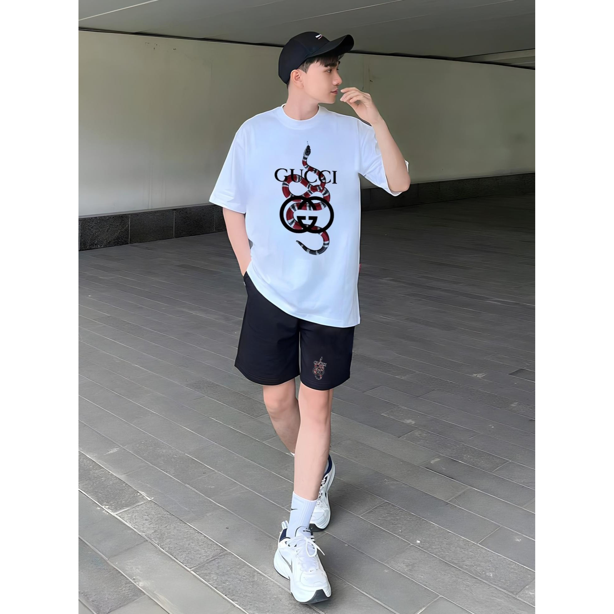 Bộ Thể Thao , Bộ Hè Nam Nữ ICON Phối Hai Màu Đen Trắng | BigBuy360 - bigbuy360.vn