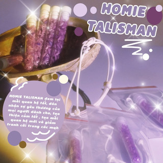 Homie talisman - ống gạo tím