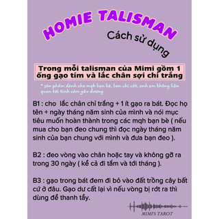 HOMIE TALISMAN - ống gạo tím