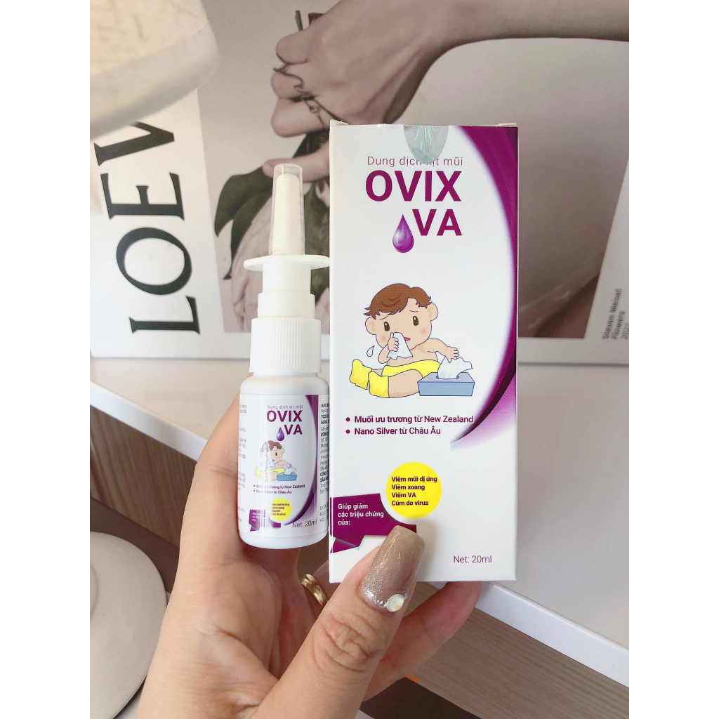 Dung Dịch Xịt Mũi Cho Bé OVIX VA - OVIX BABY 20ml/10ml hết sổ mũi, nghẹt mũi cho bé - Hàng Chính Hãng