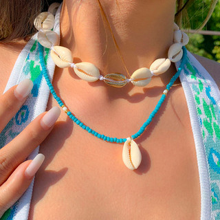 Vòng cổ Seashell chuỗi vỏ sò