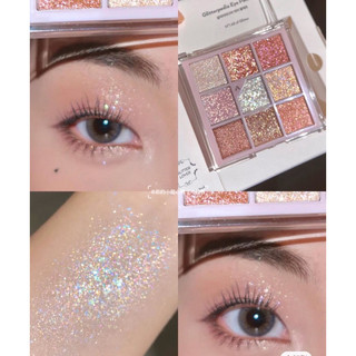 Bảng phấn mắt 9 màu UNLEASHIA Glitter Eye Palette
