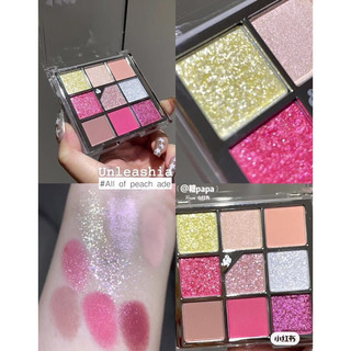 Bảng phấn mắt 9 màu UNLEASHIA Glitter Eye Palette