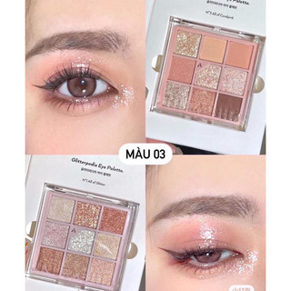 Bảng phấn mắt 9 màu UNLEASHIA Glitter Eye Palette