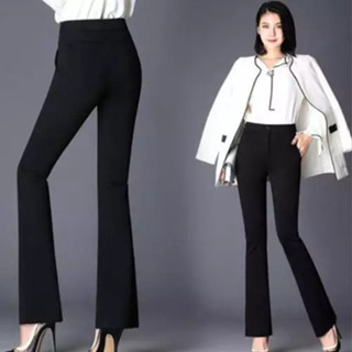 Quần Tây Nữ Ống Bass Quần Baggy Nữ Ống Loe Co Giãn 4 Chiều Hàng Công Ty Xuất Khẩu Cao Cấp