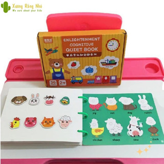 Học liệu bóc dán montessori 17 chủ đề giáo dục sớm thông minh cho bé Xương Rồng Nhỏ