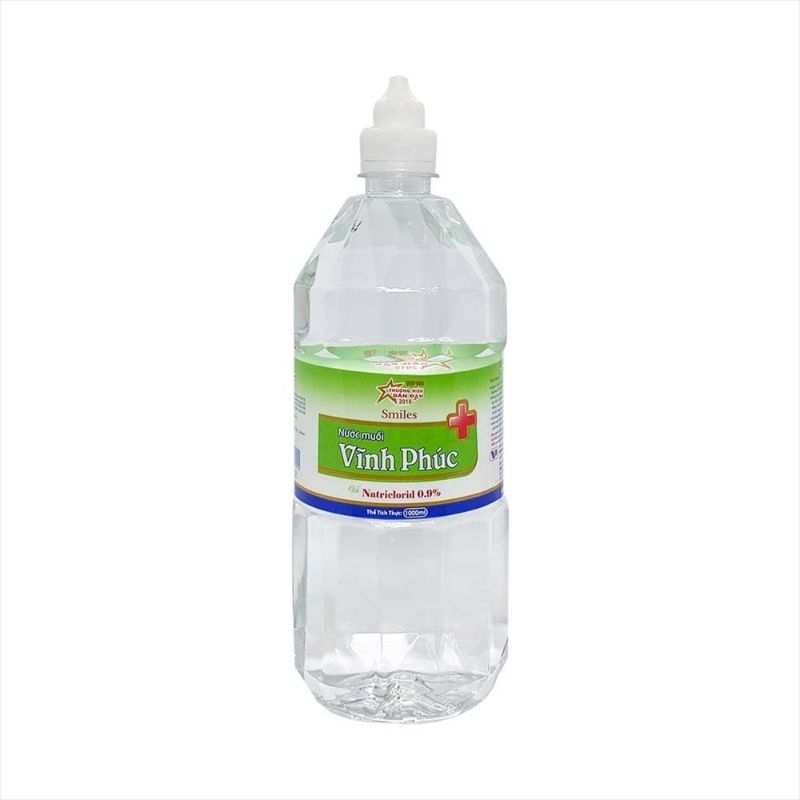 Nước muối sinh lý Vĩnh phúc chai 1lít