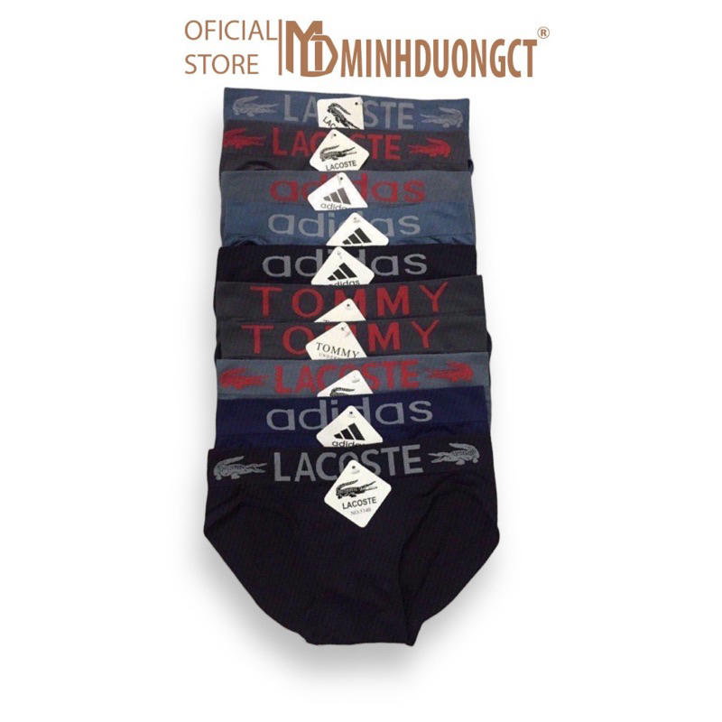 SỊP NAM HOT-COMBO 5 LÓT Đùi/Chéo Co Giãn 4 Chiều Lacoste/Puma