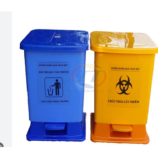 Thùng rác y tế đạp trung 15 lít