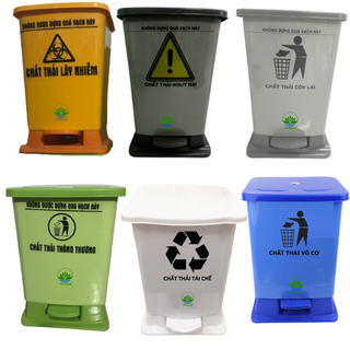 Thùng rác y tế đạp trung 15 lít