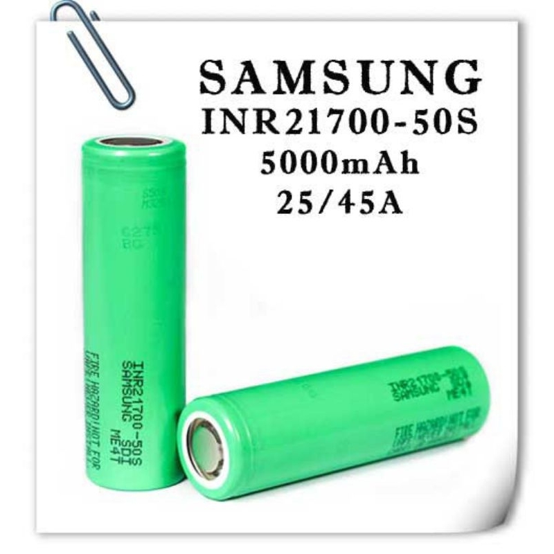 Pin sạc Samsung 50s 21700 5000mah, xả 25a, li-ion 3.6v