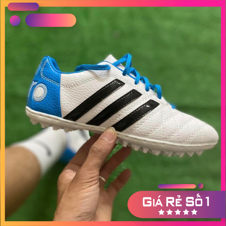 [ Hàng HOT mới về Tặng kèm quà ] Giày đá bóng sân cỏ nhân tạo 3 Sọc Toni Kroos 11 Pro Gót Da TF