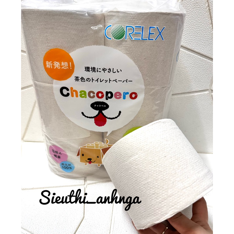 Giấy Vệ Sinh Corelex Chacopero - Eco Không Lõi Lốc 6 Cuộn bảo vệ môi trường