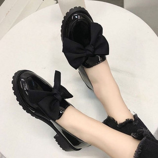 Giày đốc nữ nơ lụa thời trang hottrend của năm