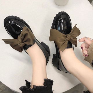 Giày đốc nữ nơ lụa thời trang hottrend của năm