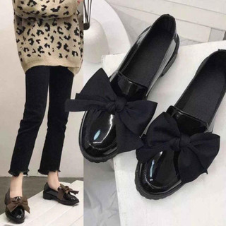 Giày đốc nữ nơ lụa thời trang hottrend của năm