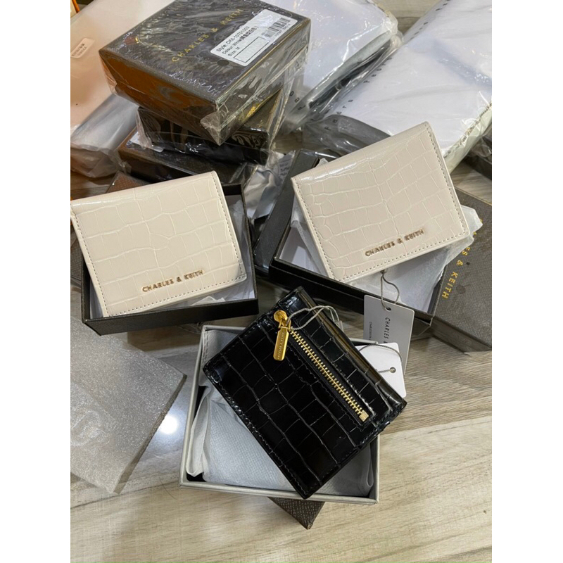 Ví gập mini da rắn full box