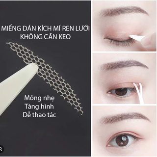  Miếng Dán Kích Mí Lưới Tàng Hình Keli Kèm Keo Dán Siêu Chắc 
