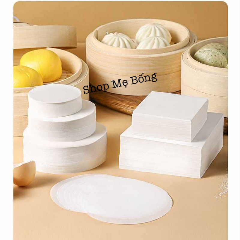 500 Tờ giấy nến chống dính lót bánh bao nhiều size