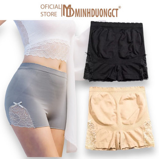 Quần đùi váy cotton co giãn phối ren hoa gợi cảm