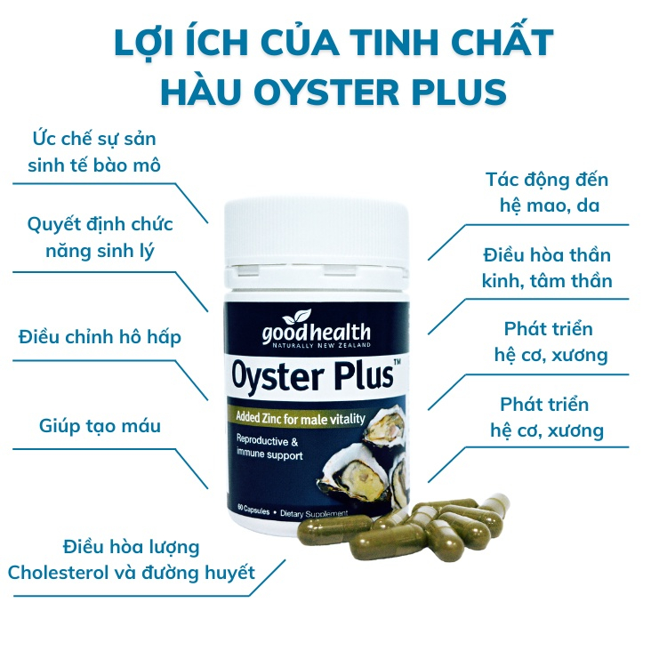 Tinh chất hàu Goodhealth Oyster plus – tăng cường sinh lực