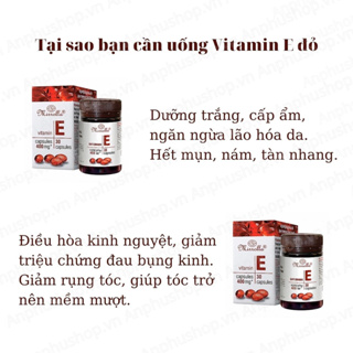 Vitamin E đỏ Nga Mirrolla 400mg Sản phẩm chính hãng